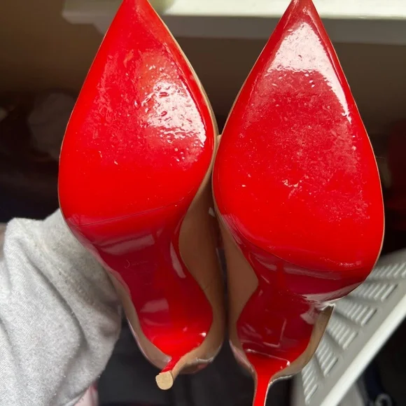Louboutin 100mm patent leather heels - Picture 4 of 13
